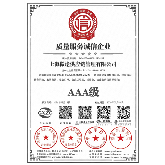 重合同守信用企业